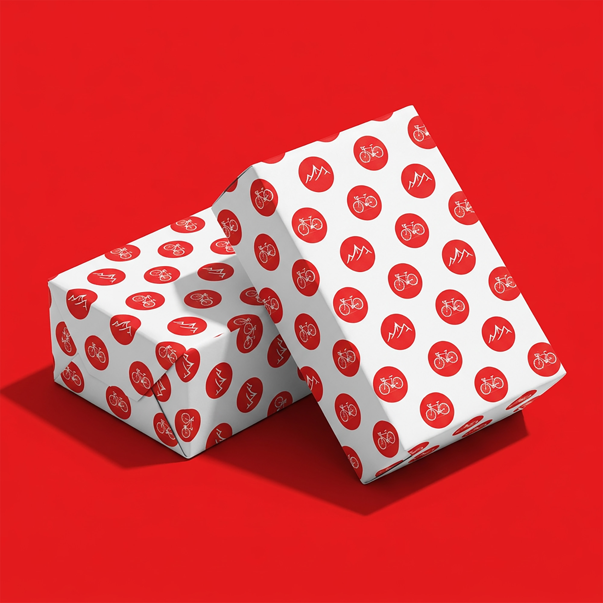 Pedalling Peaks Wrapping Paper