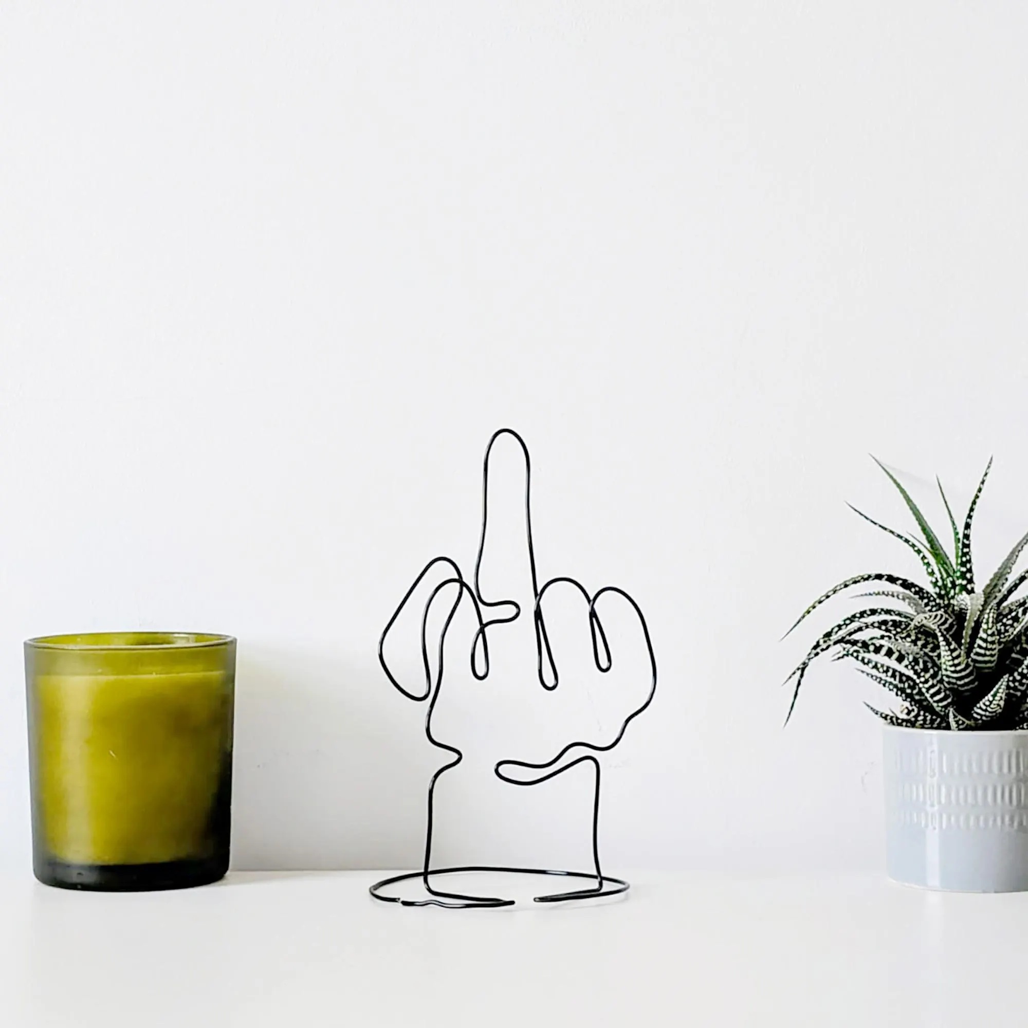 Middle finger DIY sculpture craft kit for adults